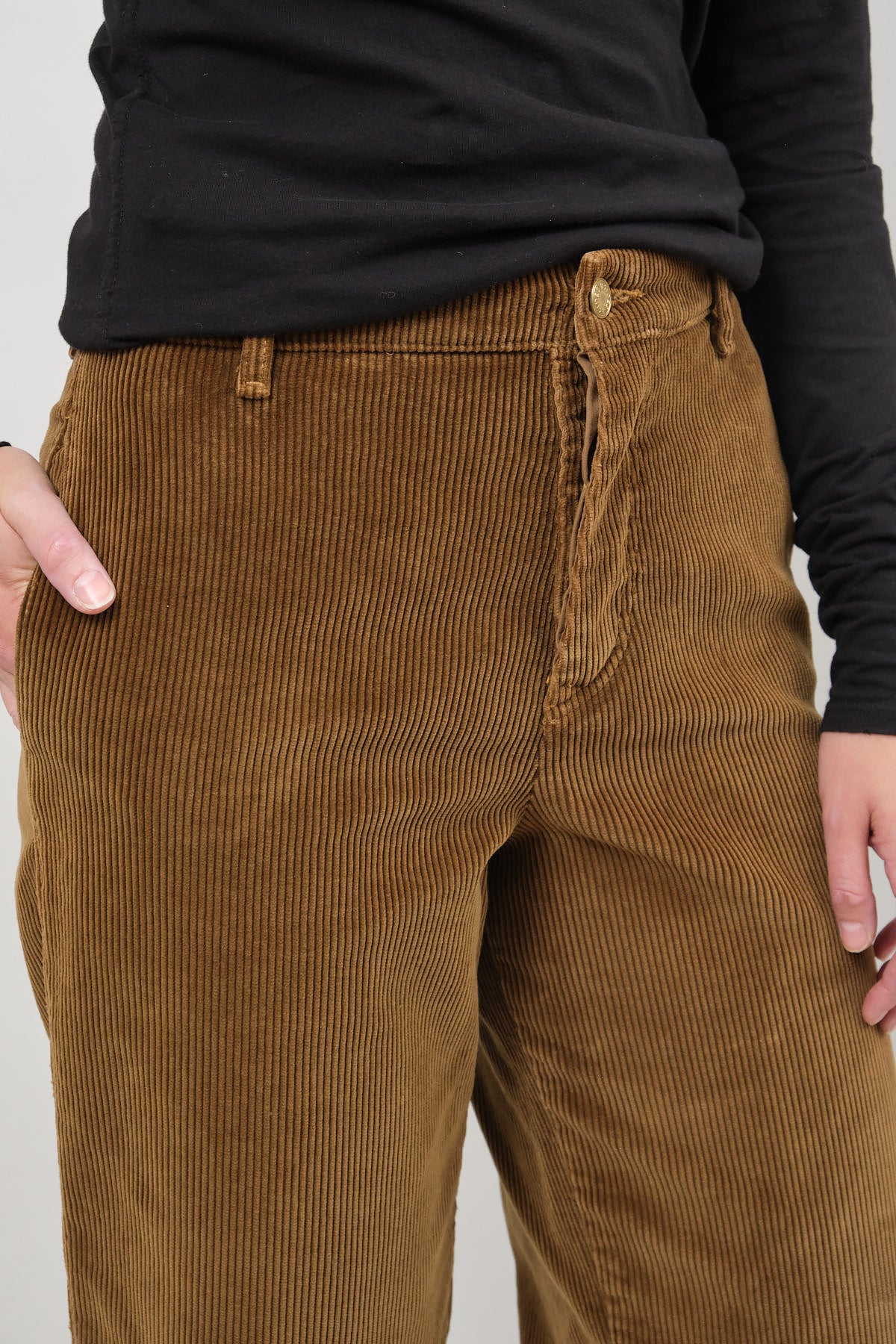 Rise on Chino in Camel Corduroy