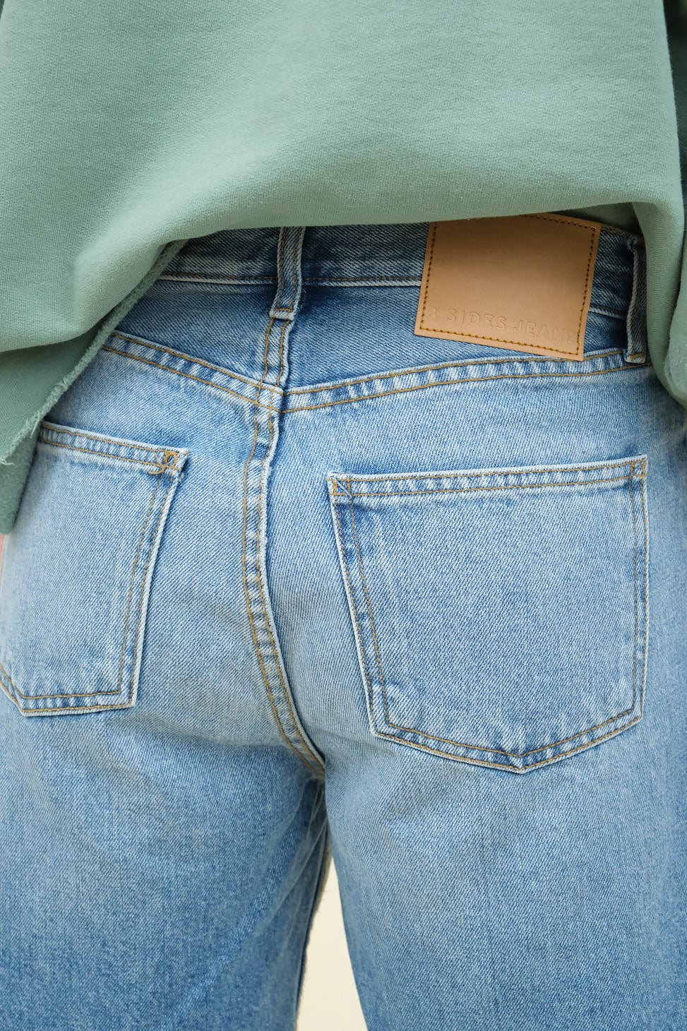 Back detailing on Cut Off Vintage Patchwork Shorts