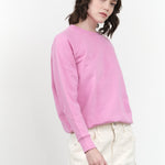 B Sides Jeans Crewneck Sweatshirt in Ziggy Pink