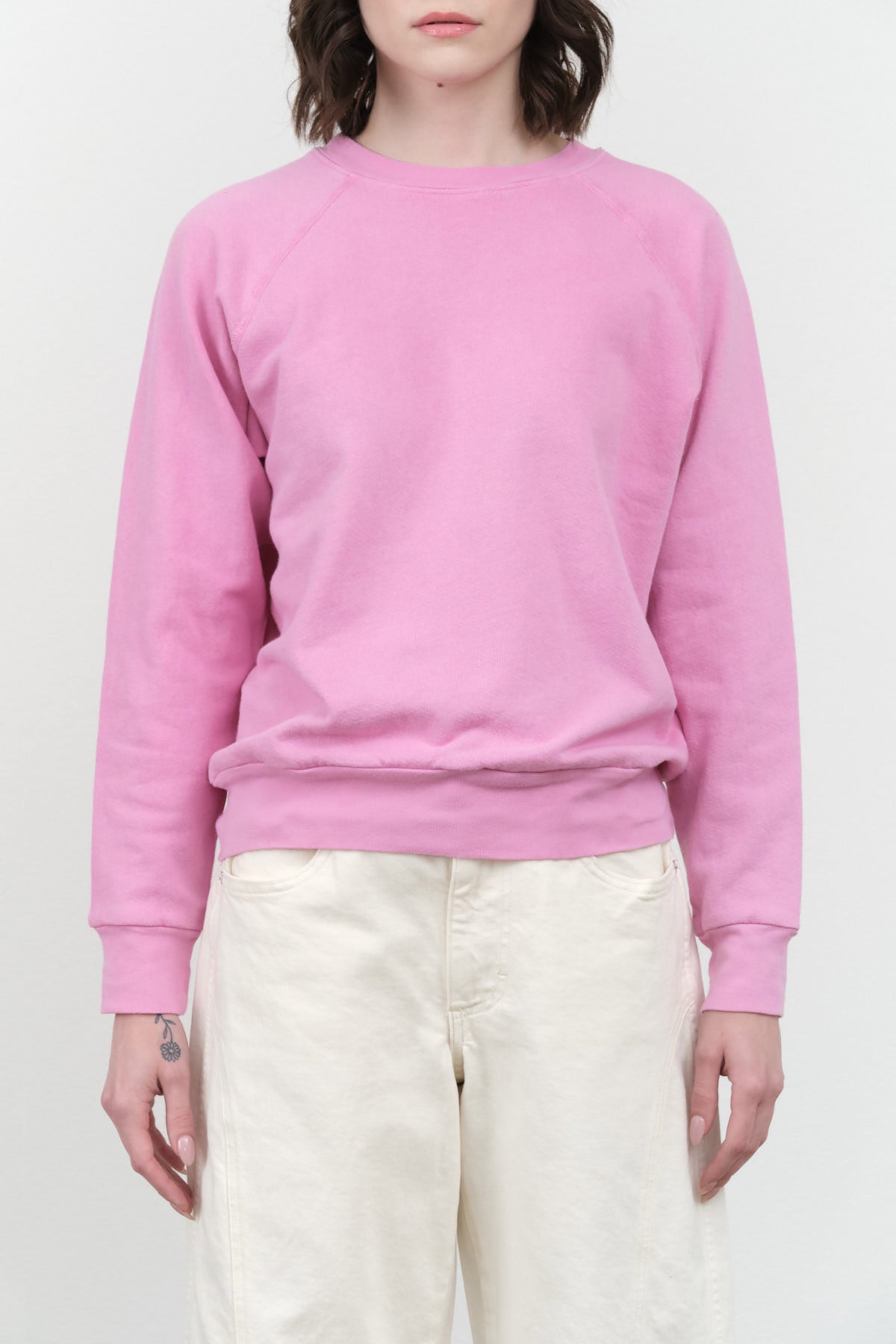 Crewneck Sweatshirt by B Sides Jeans in Ziggy Pink