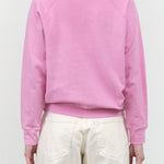 Ziggy Bright Pink Crewneck Long Sleeve Sweatshirt with Ribbed Cuffs and Hems by Designer Brand B Sides Jeans