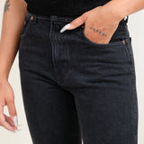 Black High Waisted Eshel Kick Flare Jean B Sides Jeans Sale