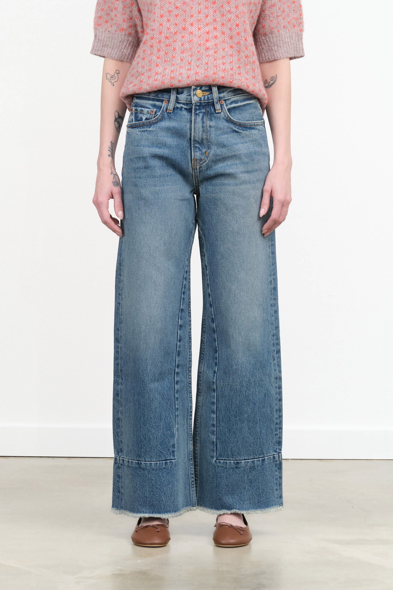 Marcel Culotte by B Sides Jeans in Liesl Blue