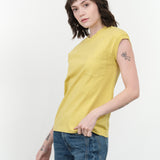 B Sides Jeans Pocket Tank in Daphne Overdye