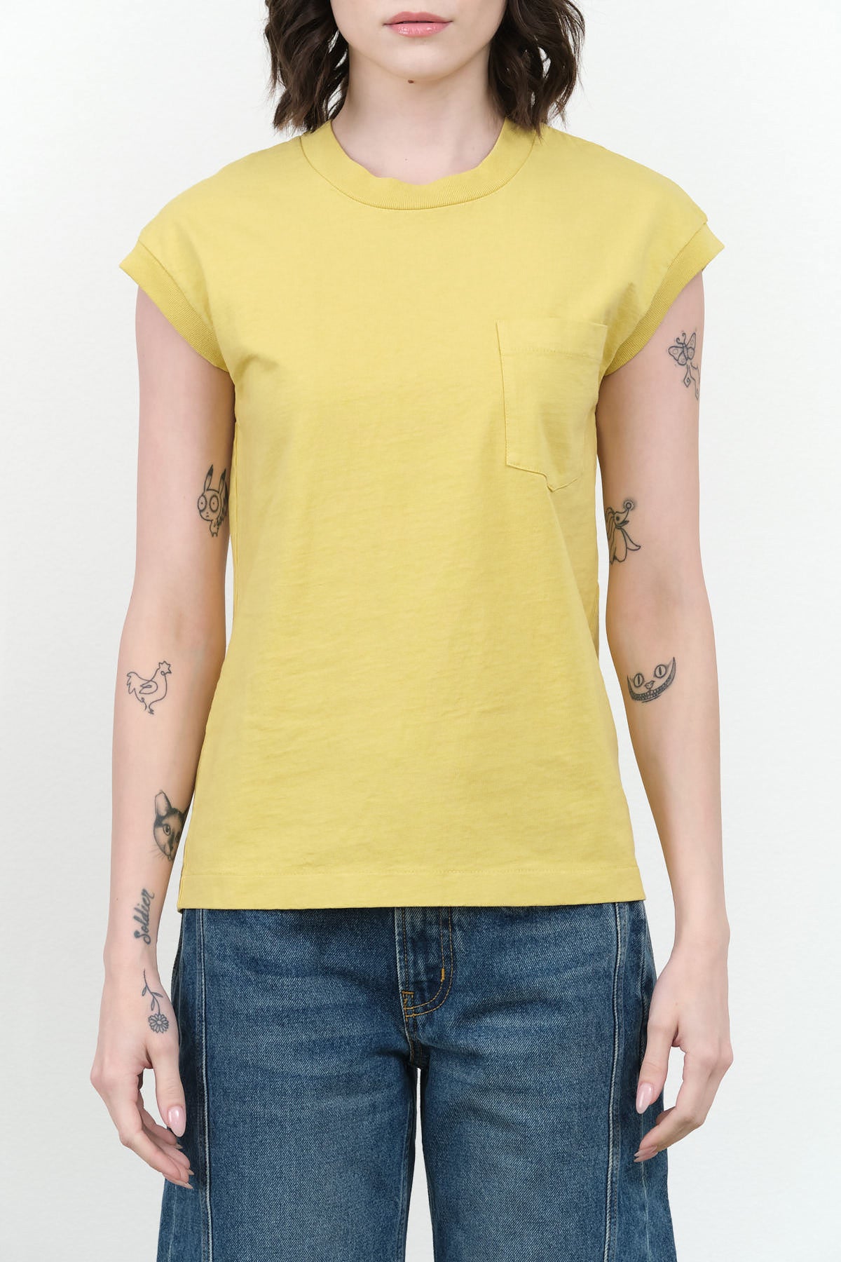 Pocket Tank by B Sides Jeans in Daphne Overdye