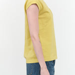 Designer Brand B Sides Jeans Long Pocket Tank Top in Daphne Overdye Yellow