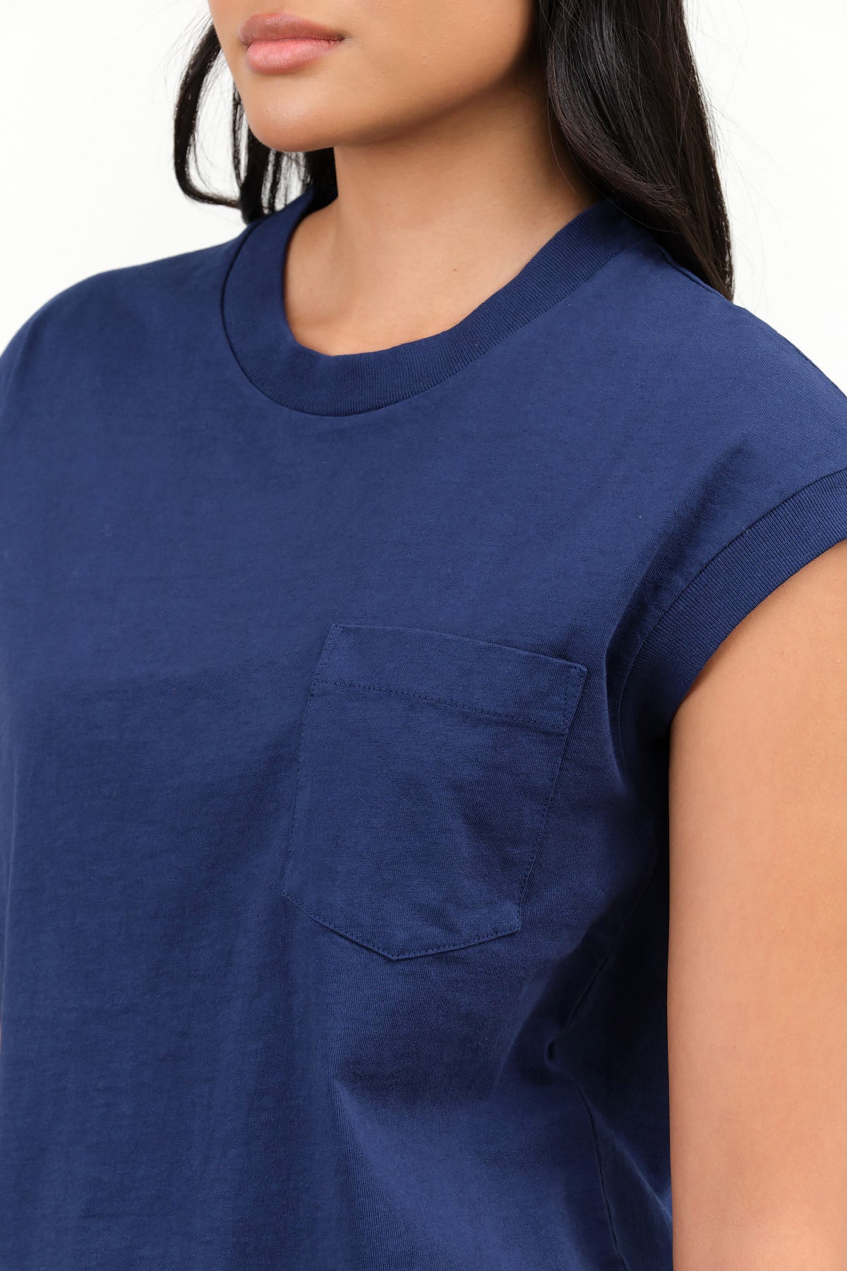 Van Blue Pocket Tank by B Sides Jeans