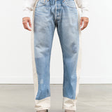 Reworked Slouch Jean by B Sides Jeans in Vintage Indigo and Natural Denim