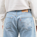 B Sides Jeans Designer Brand Vintage Indigo and Natural White Denim 
Reworked Slouch Jean Wide Leg