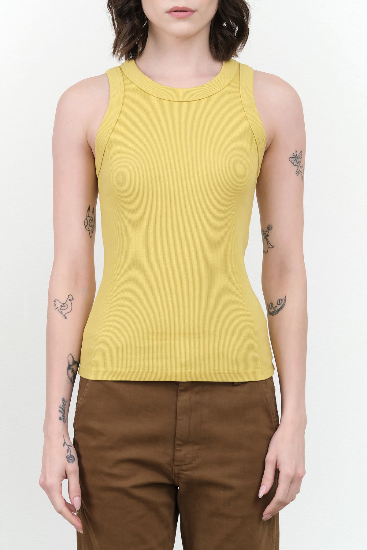 Rib Tank by B Sides Jeans in Daphne Overdye