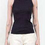 Rib Tank by B Sides Jeans in Marine Overdye