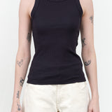 Rib Tank by B Sides Jeans in Marine Overdye