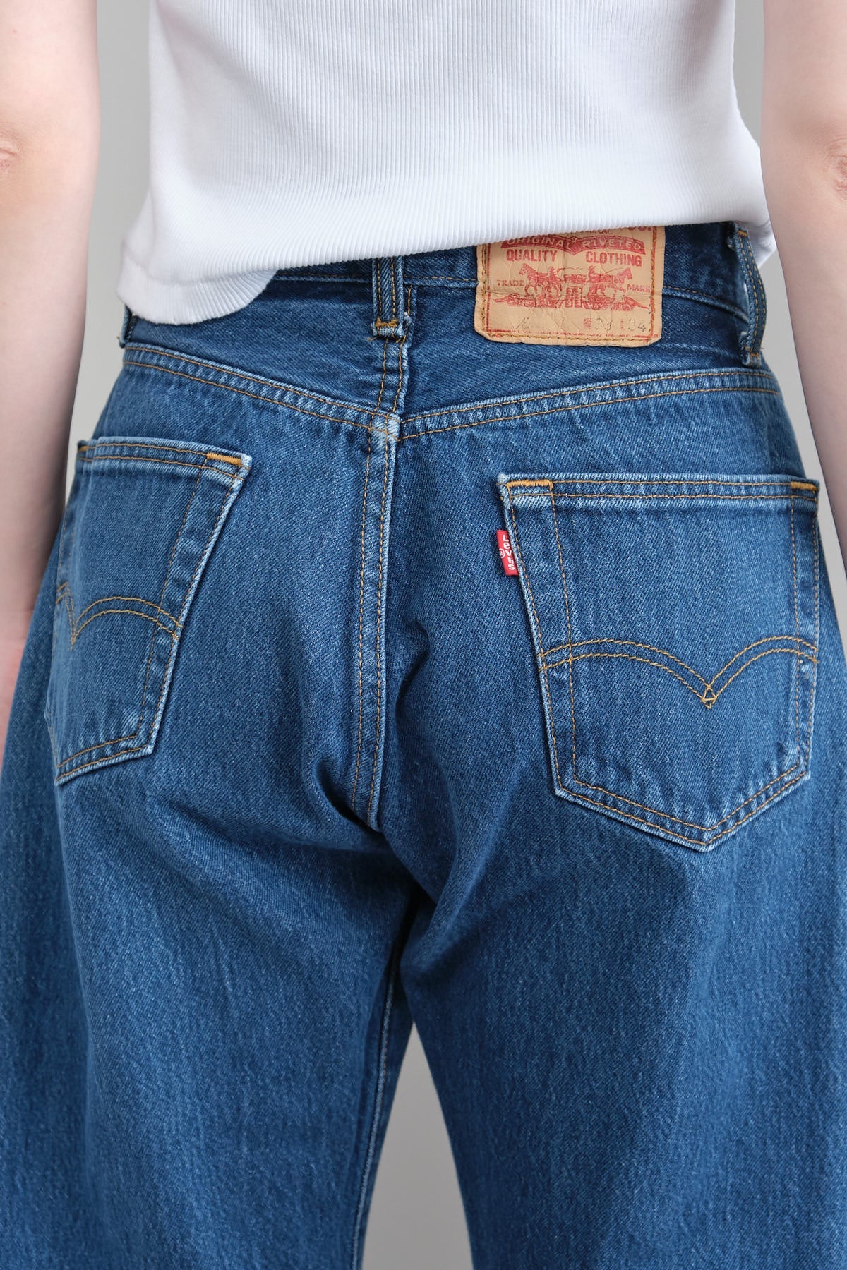 Back pockets on Vintage Lasso Jean