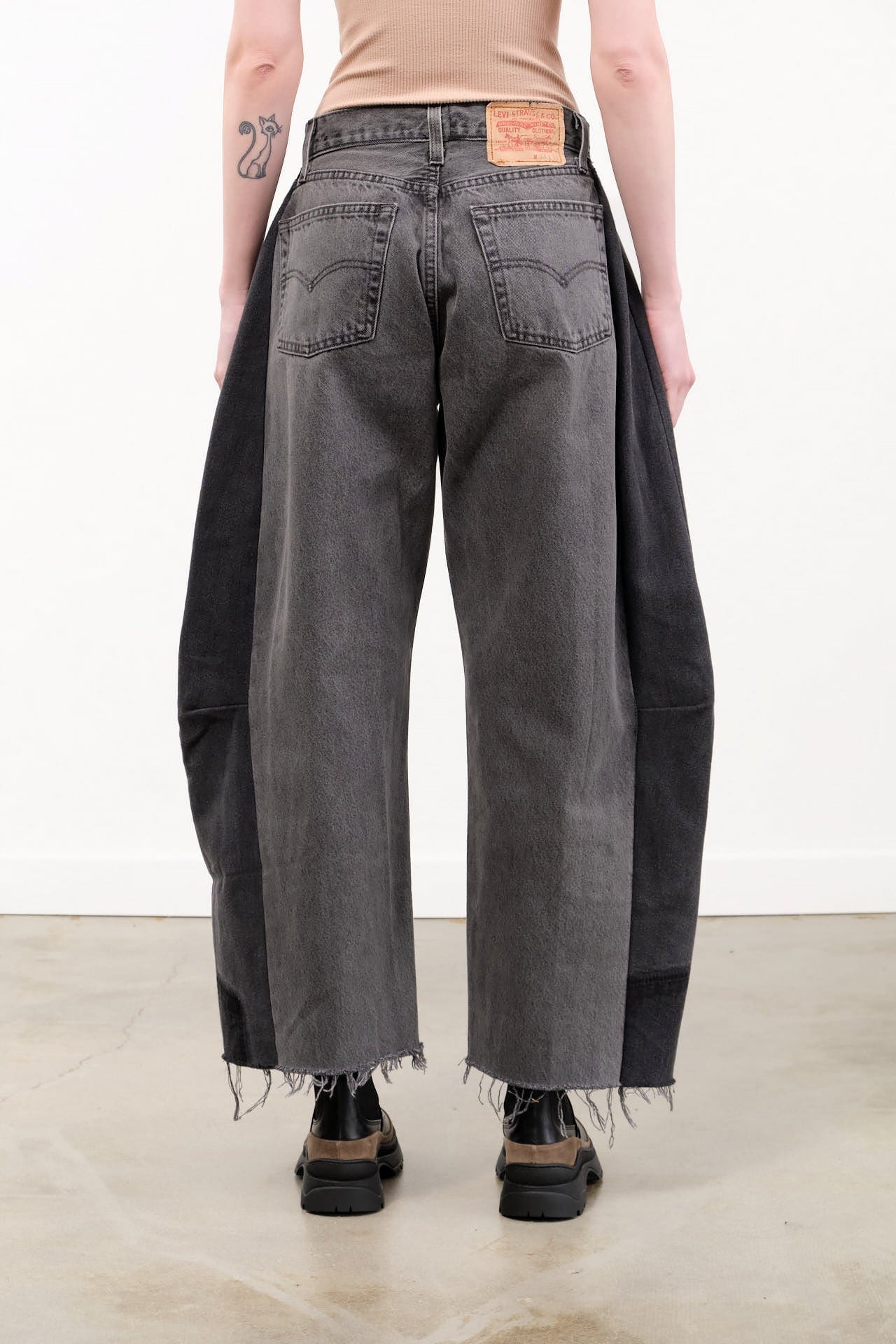 B Sides Jeans Apparel Womens Denim Vintage Lasso Jean in Vintage Black