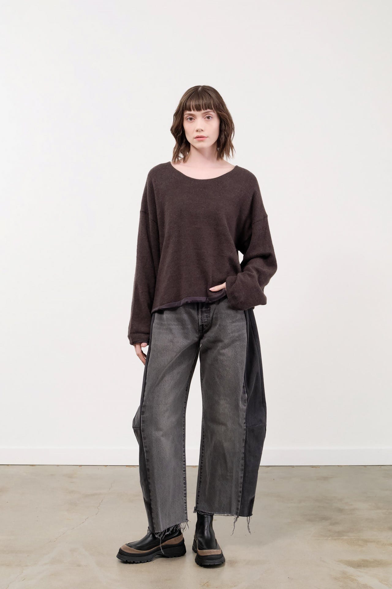 B Sides Jeans Apparel Womens Denim Vintage Lasso Jean in Vintage Black