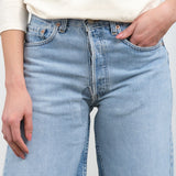 B Sides Jeans Apparel Womens Denim Reworked Culotte in Vintage Indigo