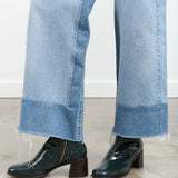 B Sides Jeans Apparel Womens Denim Reworked Culotte in Vintage Indigo