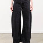 B Sides Jeans Apparel Womens Denim Vintage Reworked Culotte in Vintage Black