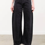B Sides Jeans Apparel Womens Denim Vintage Reworked Culotte in Vintage Black
