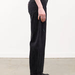 B Sides Jeans Apparel Womens Denim Vintage Reworked Culotte in Vintage Black