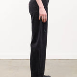 B Sides Jeans Apparel Womens Denim Vintage Reworked Culotte in Vintage Black