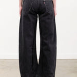 B Sides Jeans Apparel Womens Denim Vintage Reworked Culotte in Vintage Black