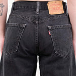 B Sides Jeans Apparel Womens Denim Vintage Reworked Culotte in Vintage Black