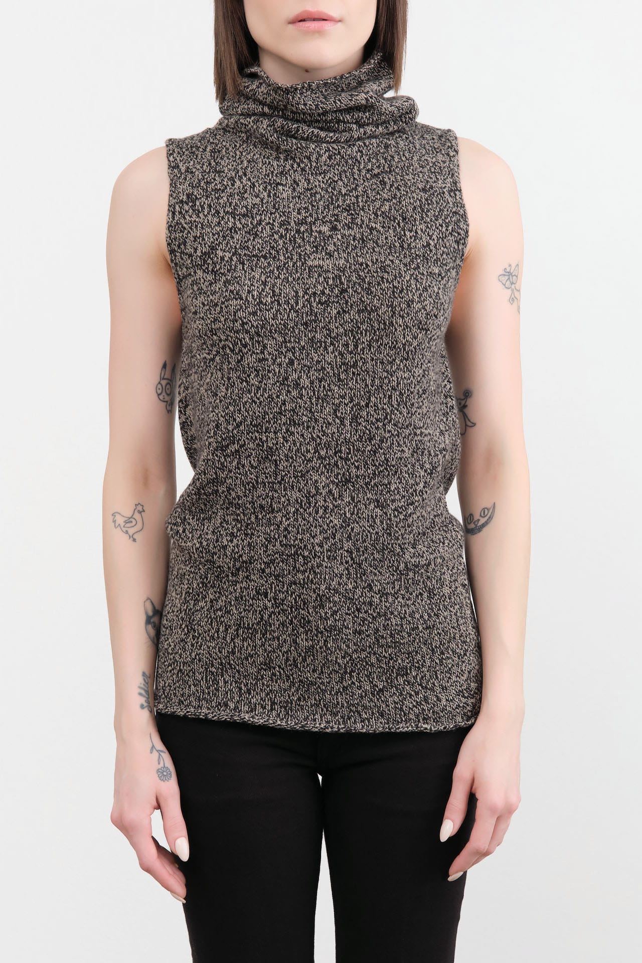 Baserange Apparel Womens Sweaters Kem Turtleneck Vest