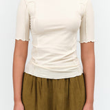 Omato 3/4 Top by Baserange in Off White