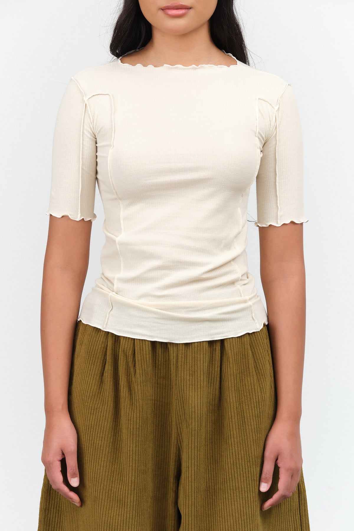 Omato 3/4 Top by Baserange in Off White