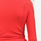 Omato Long Sleeve Tee in My Red