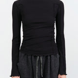 Baserange Apparel Womens Tees Omato Turtleneck in Black