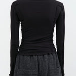 Baserange Apparel Womens Tees Omato Turtleneck in Black