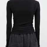 Baserange Apparel Womens Tees Omato Turtleneck in Black