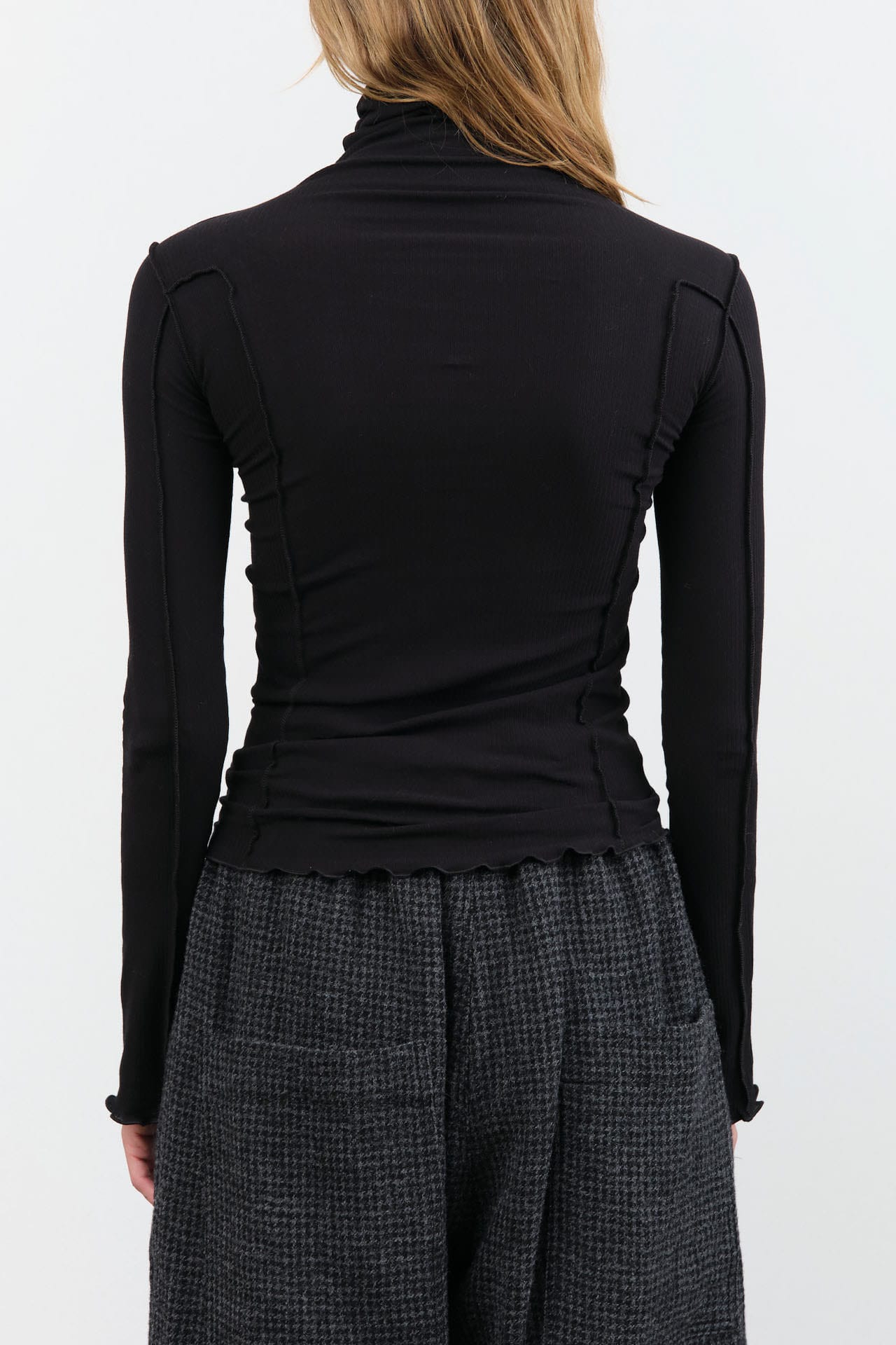 Baserange Apparel Womens Tees Omato Turtleneck in Black