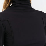 Baserange Apparel Womens Tees Omato Turtleneck in Black