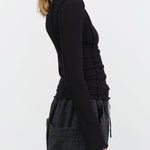 Baserange Apparel Womens Tees Omato Turtleneck in Black