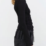Baserange Apparel Womens Tees Omato Turtleneck in Black