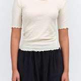 Pama 3/4 Top by Baserange in Off White