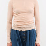 Baserange Apparel Womens Tees Pama Long Sleeve Tee in Beige