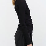 Baserange Apparel Womens Tees Pama Long Sleeve Tee in Black