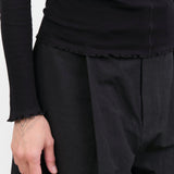 Baserange Apparel Womens Tees Pama Long Sleeve Tee in Black