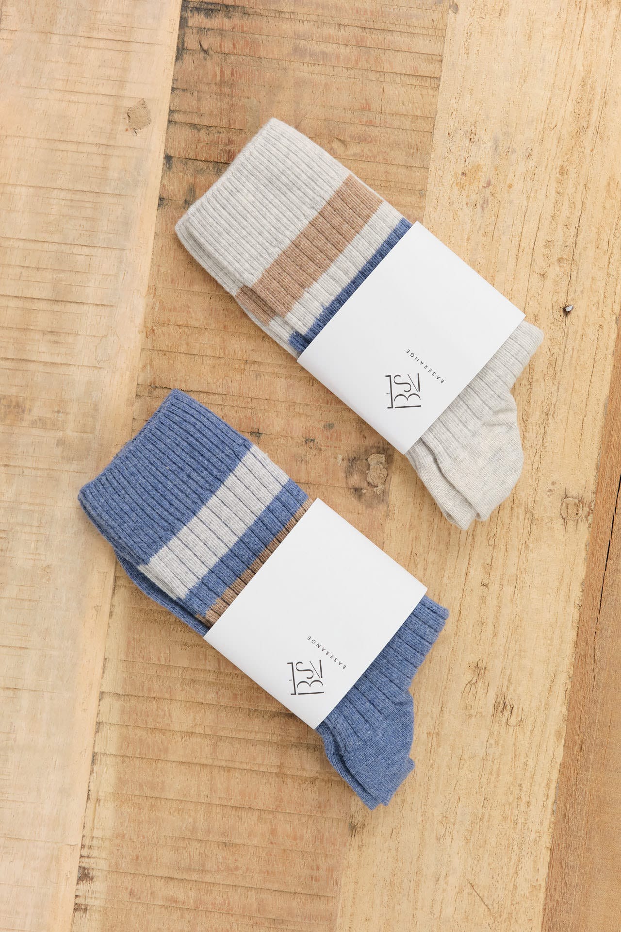Baserange Accessories Socks and Tights Race Overankle Socks in Grey Melange