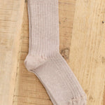 Baserange Accessories Socks and Tights Rib Overankle Socks in Haptic Haptic / 36-39