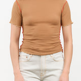 Vein Tee Shirt in Alamillo Brown