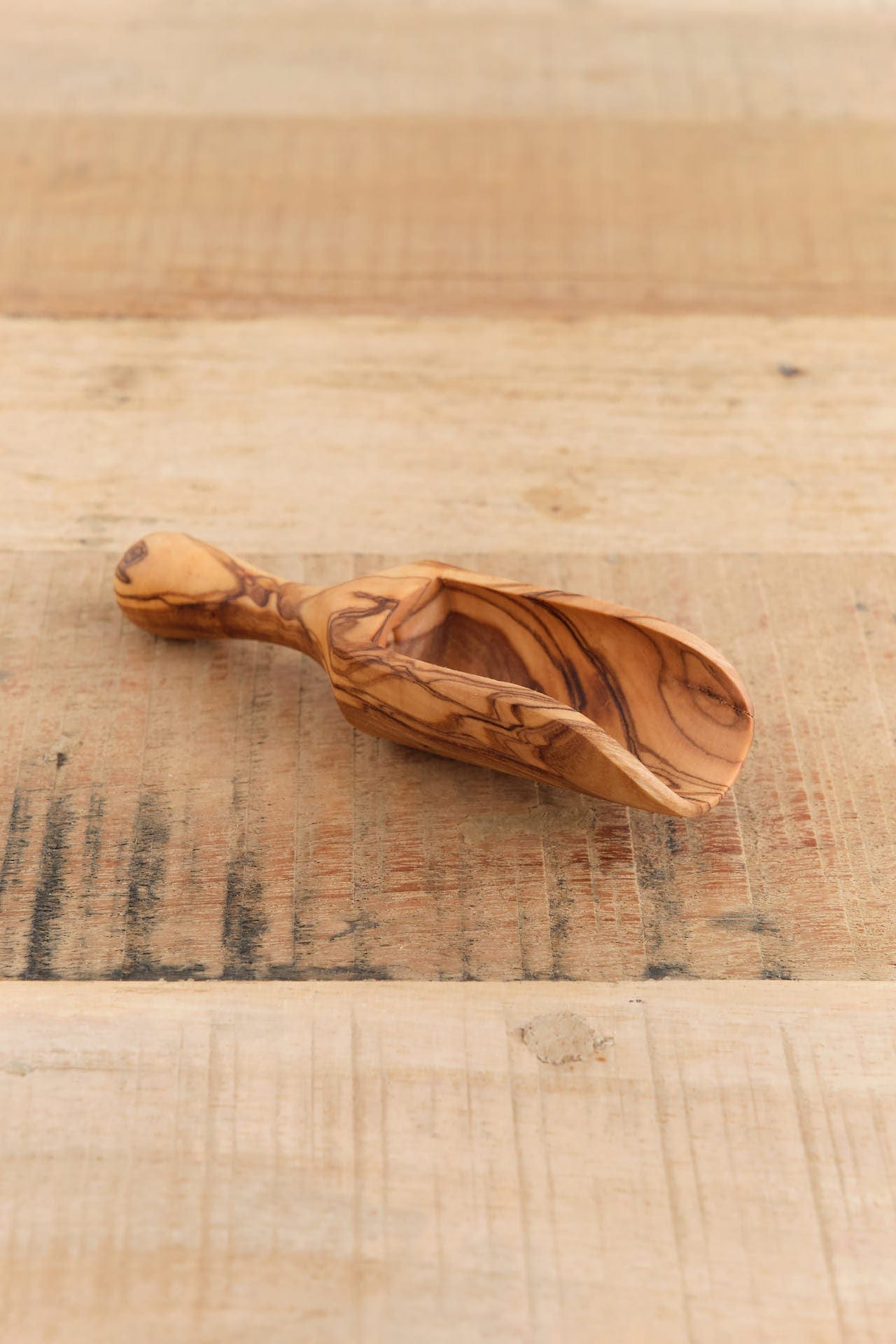 Be Home Home Kitchen Serving Olive Wood Tea Scoop Olive wood