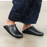 Beatrice Valenzuela Clog with Shearling in Kohl