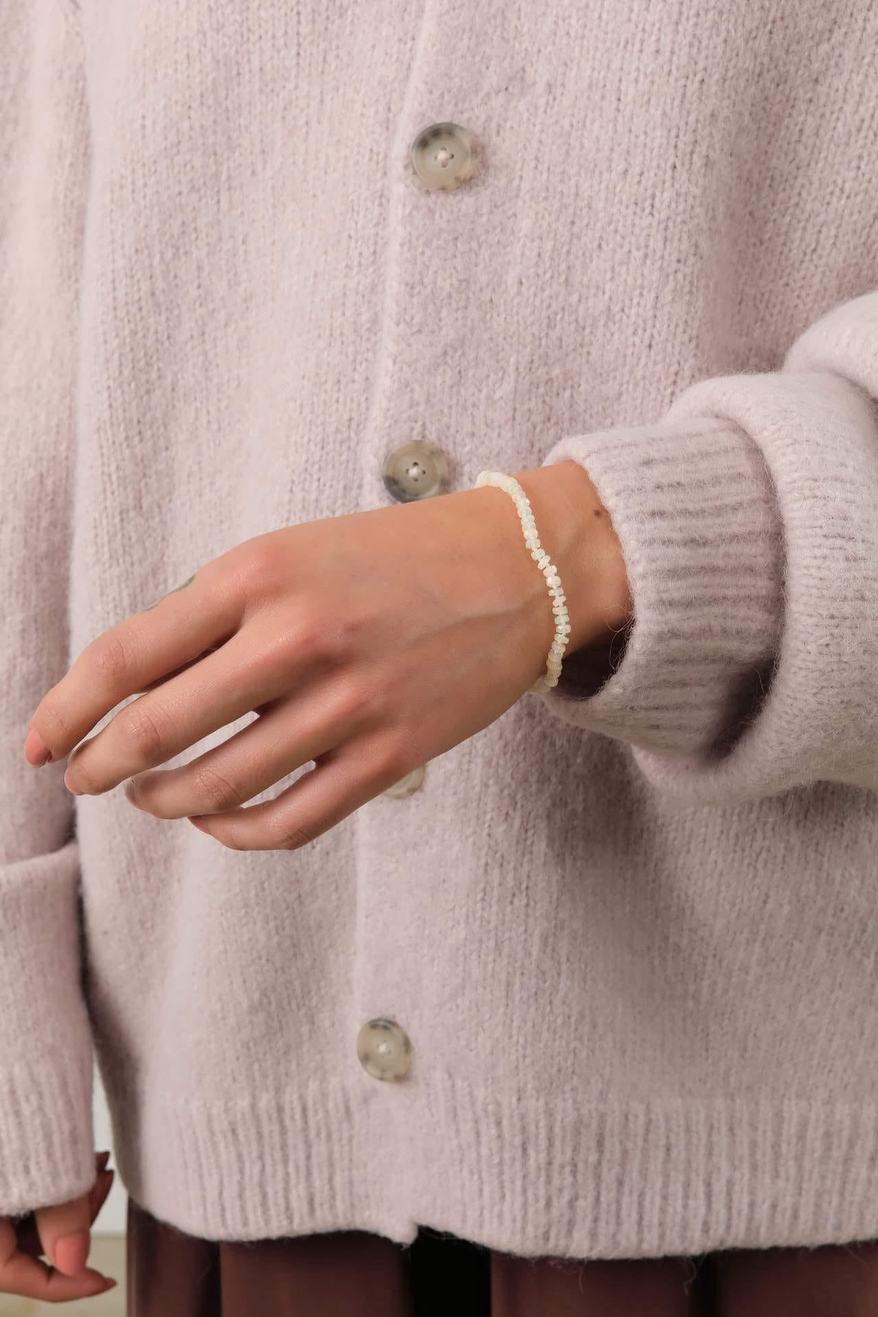 Beatrice Valenzuela Jewelry Bracelets Opal Bracelet Opal / 7" Chain