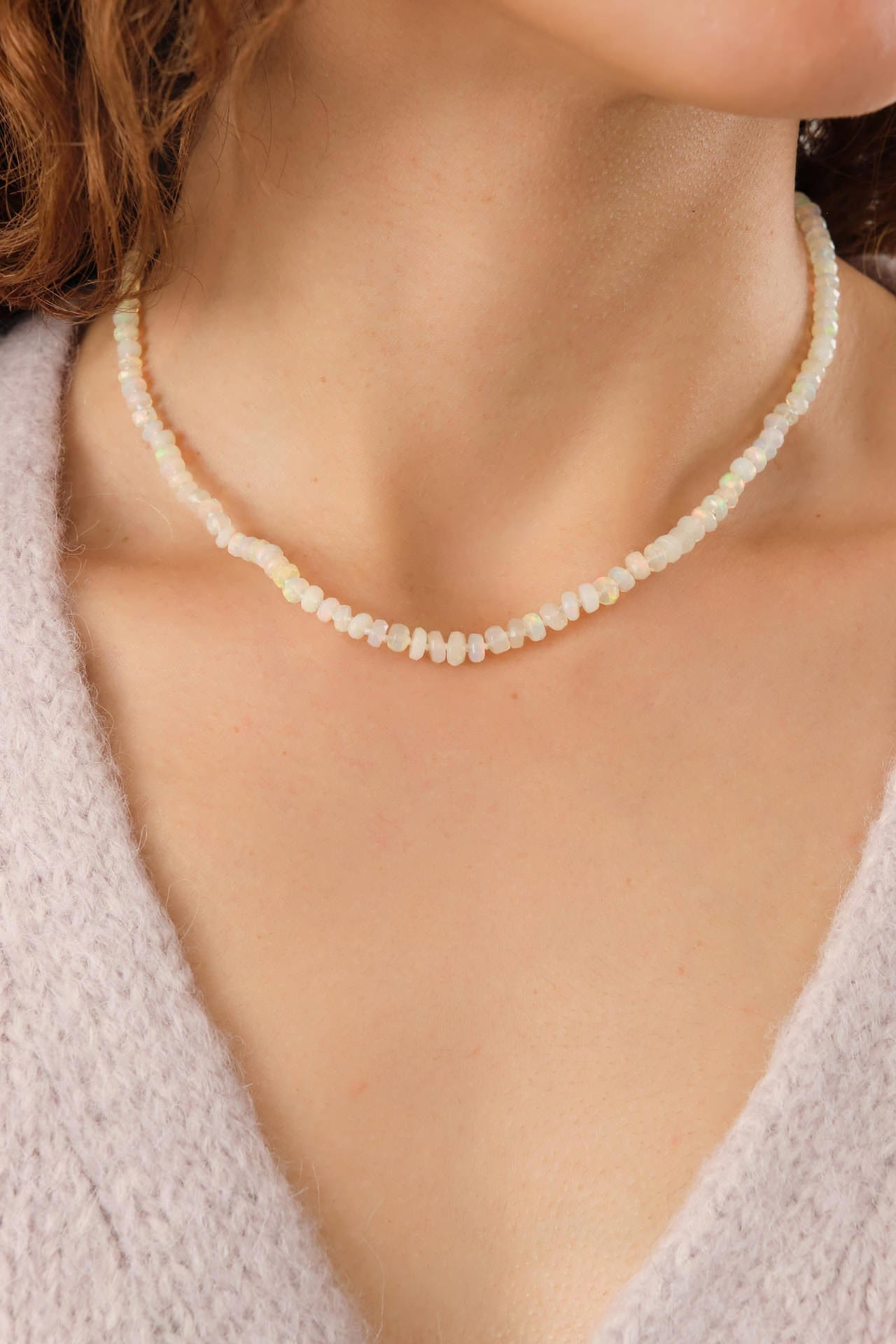 Beatrice Valenzuela Jewelry Necklaces Opal Necklace Opal / 16" Chain