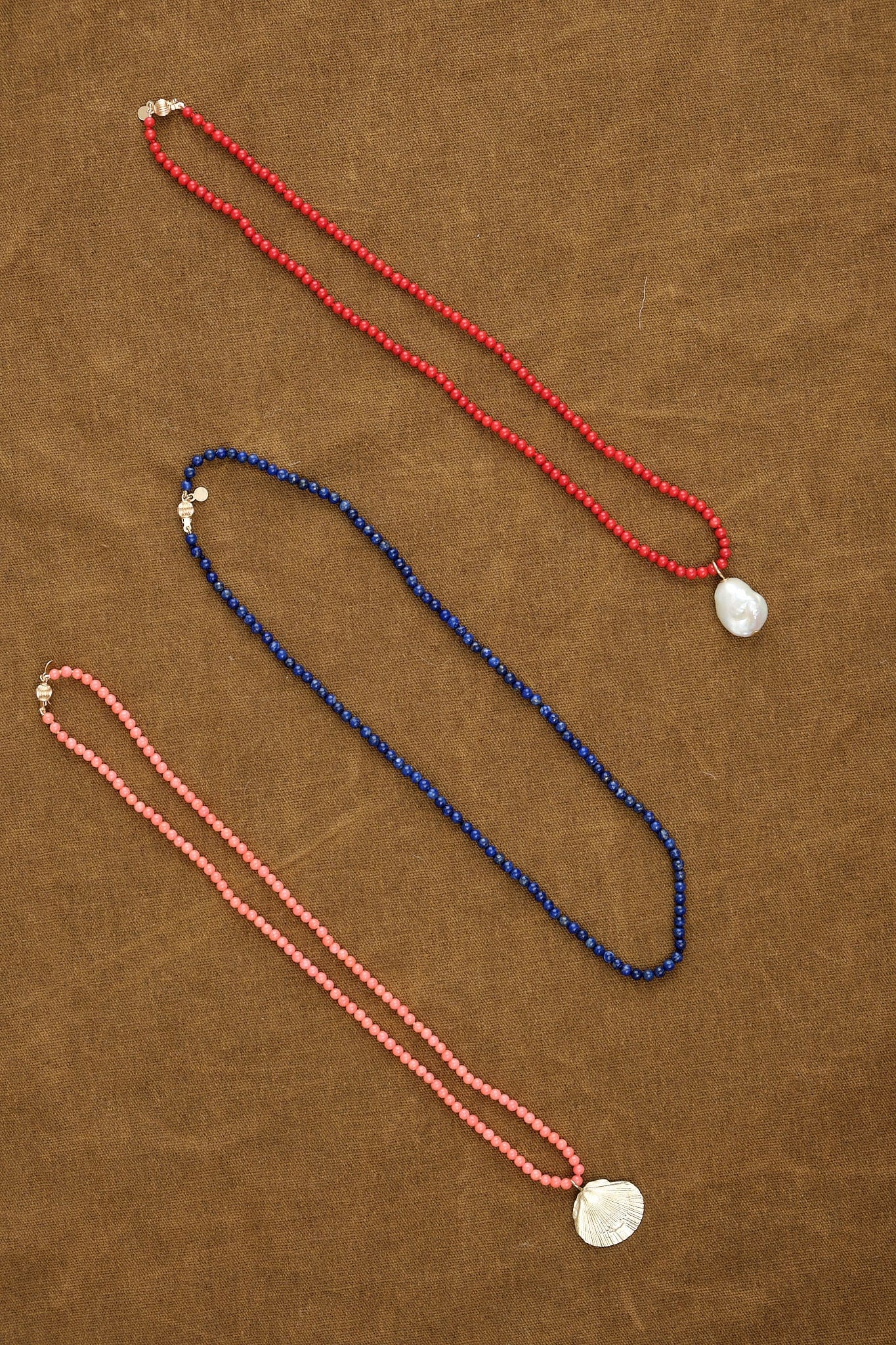 Beatrice Valenzuela Jewelry Necklaces Pink Bamboo Coral Necklace Pink Bamboo Coral / 18" Chain